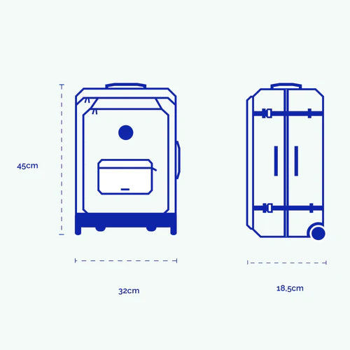 Valise souple 2 roues XS Amiens